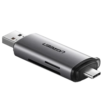Czytnik kart USB 3.0 + USB-C UGREEN CM185 SD i microSD