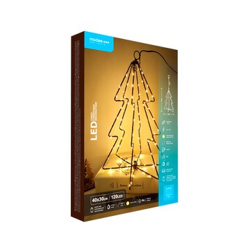Dekoracja choinka BAT modee 40x30cm WARM 120LED MLC4035 Dekoracja choinka BAT modee 40x30cm WARM 120LED MLC4035