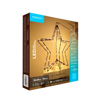 Dekoracja gwiazdy BAT modee 30cm WARM 95LED ML-C4032 Dekoracja gwiazdy BAT modee 30cm WARM 95LED ML-C4032