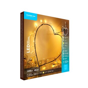 Dekoracja serce BAT modee 30cm WARM 60LED ML-C4031 Dekoracja serce BAT modee 30cm WARM 60LED ML-C4031