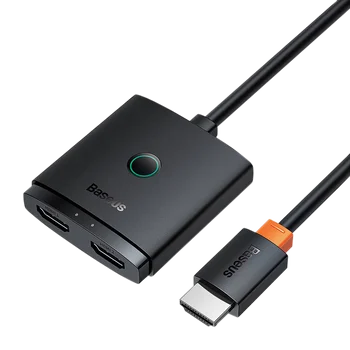 Dwukierunkowy rozdzielacz / splitter HDMI 4K 60Hz 1m Baseus AirJoy B01331105111-01