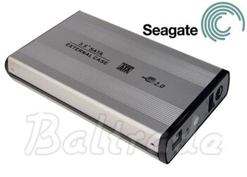 Dysk zewnętrzny USB 3,5" Seagate 500GB + obudowa 3,5" srebrna