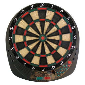Elektroniczna tarcza Exeter do gry w dart  z 2 wyświetlaczami LED,  tablica 43 cm + rzutki BEST Sporting 62084