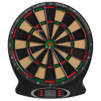 Elektroniczna tarcza London do gry w dart  z wyświetlaczem LCD,  tablica 43 cm + rzutki BEST Sporting 862060