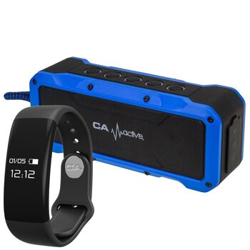 Głośnik bluetooth stereo California Access Skull Rock CA-1513 32W + Smartband CA-2100