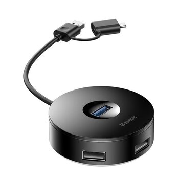 Hub USB 3.0 / USB-C 4-portowy Baseus CAHUB-GA01 1xUSB 3.0 + 3xUSB 2.0