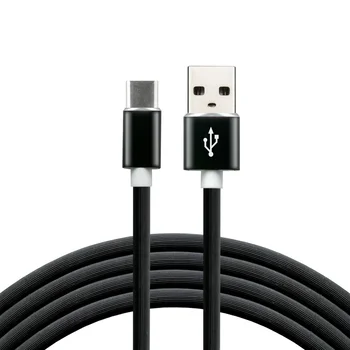 Kabel przewód silikonowy USB - USB-C / Typ-C everActive CBS-1CB 100cm z obsługą szybkiego ładowania do 3A czarny
