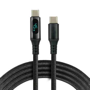Kabel przewód USB-C PD LCD 300cm everActive CBB-3PDL Power Delivery 2.0 z obsługą szybkiego ładowania 2,25A/20V 45W