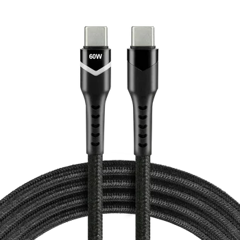 Kabel przewód USB-C PD RGB LED 100cm everActive CBB-1PDR Power Delivery 2.0 z obsługą szybkiego ładowania 3A/20V 60W