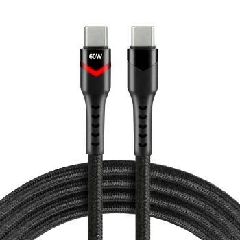 Kabel przewód USB-C PD RGB LED 100cm everActive CBB-1PDR Power Delivery 2.0 z obsługą szybkiego ładowania 3A/20V 60W