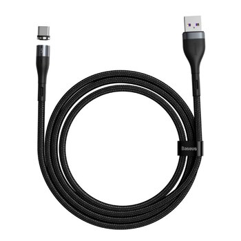 Kabel przewód USB - USB-C / Typ-C magnetyczny 100cm Baseus Zinc CATXC-NG1 Quick Charge do 5A