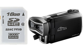 Kamera 3D Full HD Media-Tech D-MENTION MT4038 + SDHC Goodram 16GB class 10