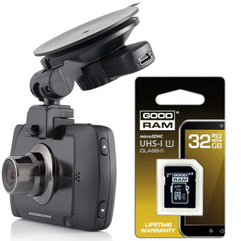 Kamera samochodowa DVR Modecom REC MC-CC10  + karta microSDHC 32GB Goodram class 10