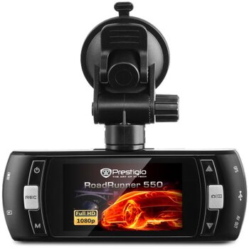 Kamera samochodowa DVR Prestigio RoadRunner 550 + karta microSDHC 32GB Goodram class 10