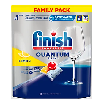 Kapsułki do zmywarki Finish Quantuml Lemon 135 szt.