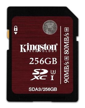 Karta pamięci Kingston SDXC 256GB class 10 UHS-I U3 - 80/90MB/s