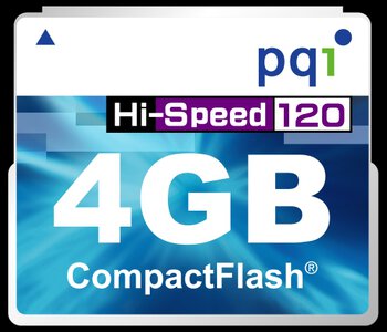 Karta pamięci PQI CF 4GB 120x - rozpakowana