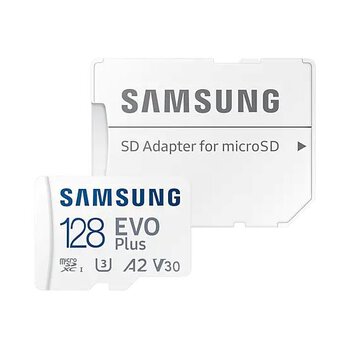 Karta pamięci Samsung EVO PLUS microSDXC 128GB UHS-I U3 A2 V30 class 10 + adapter do SD