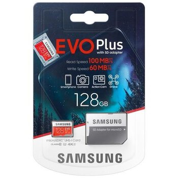 Karta pamięci Samsung EVO PLUS microSDXC 128GB UHS-I U3 class 10 + adapter do SD