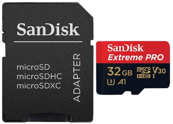 Karta pamięci SanDisk microSD (microSDHC) 32GB Extreme PRO 667x 100/90MB/s UHS-I U3 V30 A1
