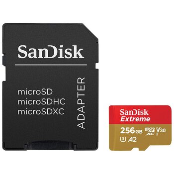Karta pamięci SanDisk microSD (microSDXC) 256GB Extreme 160MB/s UHS-I U3 V30 A2