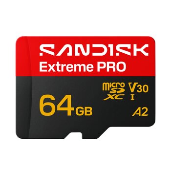 Karta pamięci SanDisk microSD / microSDXC 64GB Extreme PRO 220MBs / 90MB/s UHS-I U3 V30 A2