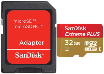 karta pamięci SanDisk microSDHC 32GB Extreme PLUS 533x