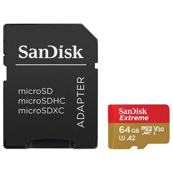 Karta pamięci SanDisk microSD (microSDXC) 64GB Extreme 160MB/s UHS-I U3 V30 A2
