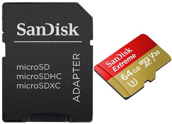 karta pamięci SanDisk microSDXC 64GB Extreme 600x 90MB/s UHS-I U3 V30