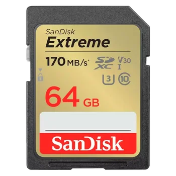 Karta pamięci SD (SDXC) SanDisk 64GB Extreme 170/80MB/s UHS-I U3 V30