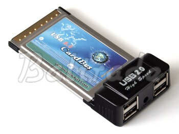 Karta PCMCIA z czterema portami USB 2.0 OEM