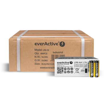 Baterie AA alkaliczne everActive w opakowaniu zbiorczym