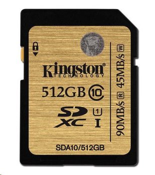 Kingston SDXC 512GB class 10 UHS-I - 45/90MB/s