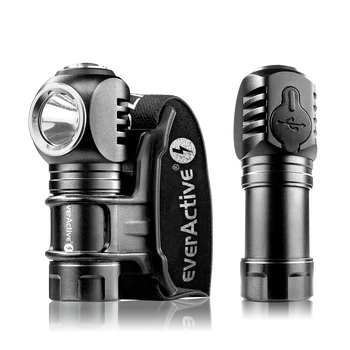 Ładowalna latarka ręczna / czołowa diodowa LED everActive FL-55R Dripple