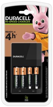 Ładowarka akumulatorków Duracell CEF14 + 2 x R6/AA 1300 mAh + 2 x R03/AAA 750 mAh