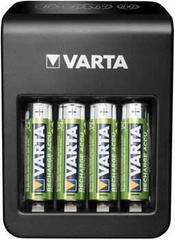 Ładowarka akumulatorków Ni-MH VARTA LCD PLUG CHARGER PLUS 57687 + 4 x R6 / AA 2100 mAh