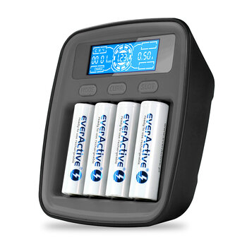Ładowarka akumulatorków USB-C Ni-MH profesjonalna everActive NC-1000M v2