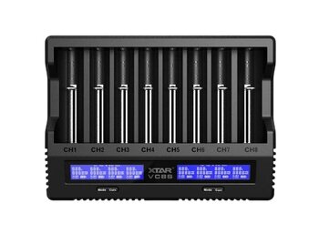 Ładowarka do akumulatorów 3.7V/1.2V XTAR VC8S USB-C SET Ładowarka do akumulatorów 3.7V/1.2V XTAR VC8S USB-C SET