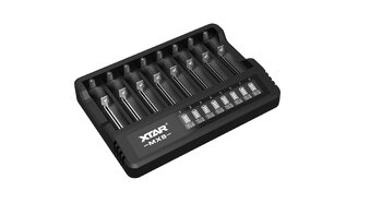 Ładowarka do akumulatorów Li-ion 3,6V / 3,7V / 1,5V oraz 1,2V Ni-MH XTAR MX8