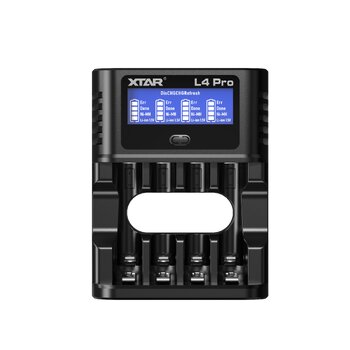Ładowarka do akumulatorów R03 / AAA oraz R6 / AA Li-ion 1,5V / NiMH Xtar L4 PRO