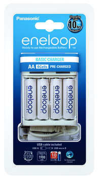 Ładowarka akumulatorków Ni-MH Panasonic Eneloop BQ-CC61 USB + 4 x R6/AA Eneloop 2000mAh 