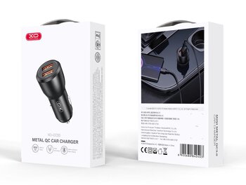 Ładowarka samochodowa USB do telefonów - XO z 2 gniazdami USB CC55 30W