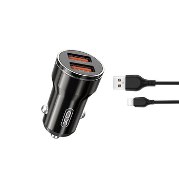 Ładowarka samochodowa XO CC48 z 2 gniazdami USB 12W