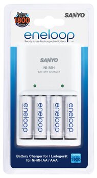 ładowarka Sanyo Eneloop MQN04-E-4-3UTGB + 4 x R6/AA Eneloop 2000 mAh UTGB