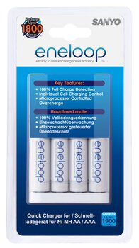 ładowarka Sanyo Eneloop MQR06-E-4-3UTGB + 4 x R6/AA Eneloop 2000 mAh UTGB