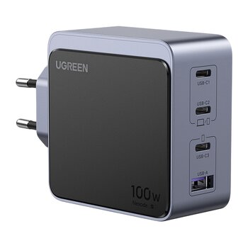 Ładowarka sieciowa do telefonu / smartfona UGREEN 100W USB 1x USB-A, 3x USB-C X565 35043