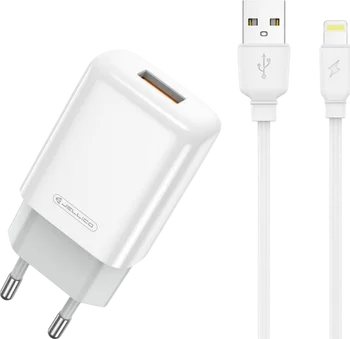 Ładowarka sieciowa JELLICO 2.4A 12W 1x USB + kabel Lightning/iPhone