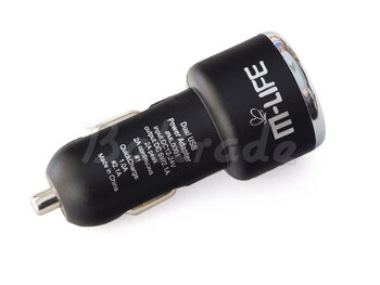 ładowarka USB samochodowa 2A M-Life ML0001 z dwoma gniazdami USB