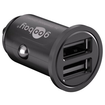 Ładowarka USB samochodowa GOOBAY 71897 4,8A z dwoma gniazdami USB