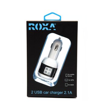 ładowarka USB samochodowa Roxa / Axiver  2 gniazda USB 2.1A + 1A